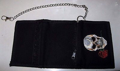 Black with white musical notes Wallet Unisex Men's 4.5" x 3" W-New in Package!v2