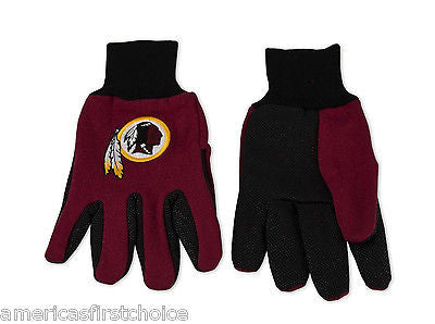 Washington Redskins 2 Tone Team Logo Licensed NFL Sport Utility Gloves-New!