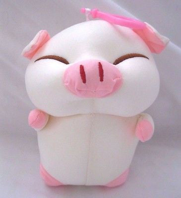 Snow Foam Micro Beads Fat Pig Cushion/Pillow Backpack/Purse Clip-Brand New!