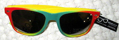 Unisex Rasta Red,Yellow,Green Wayfarer Glasses Sunglasses-New with Tags!