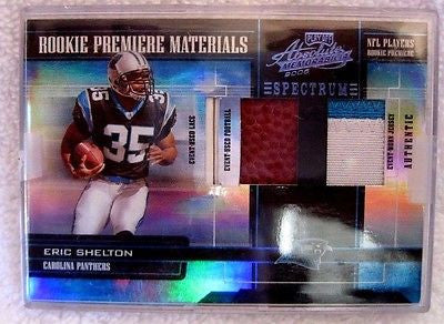 Keary Colbert RC 2004 UPPER DECK SP Authentic 2-Color Patch #/799-PANTHERS WR RC