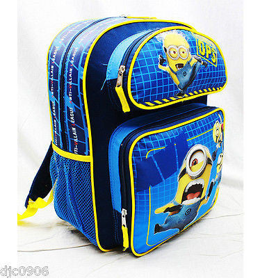 Despicable Me 2 Minions Minion Jerry Stuart School 16" Backpack & Lunch Box-New!