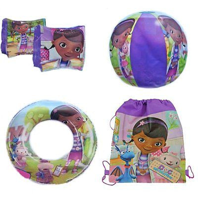 Walt Disney Doc McStuffins and Friends 20" Beach Bal,Swim Ring,and Arm Floats