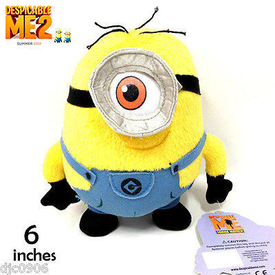 Despicable Me 2 Stuart 3D Stuff Plush Dolls-New with Tags! Disney Stuart Plush!!