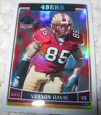 Vernon Davis RC 2006 Topps Chrome 50th Anniversary ROOKIE REFRACTOR