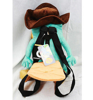 Walt Disney Phineas and Ferb Agent P 17 " Plush Backpack Tote- NEW with Tags!