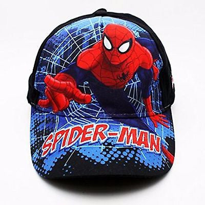 Marvel Super Hero Spiderman Face with Web Baseball Cap-Spiderman in Web Cap-New