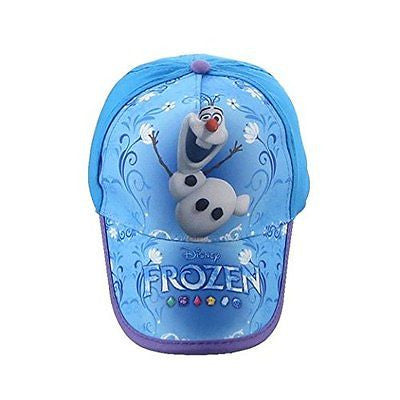 Disney Girls Boys Frozen Elsa's Friend Olaf Blue Adjustable Baseball Cap/Hat