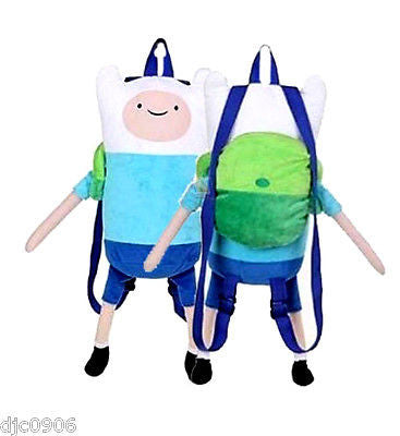 Adventure Time Finn Mertens 19"-21" Plush Backpack Tote- NEW with Tags Licensed!