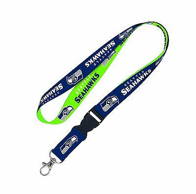 Seahawks Ombre Licensed NFL Keychain/ID Holder Detachable Lanyard/Bottle Opener