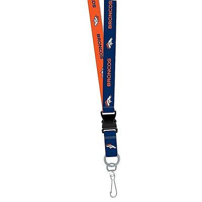 Denver Broncos Two Tone Licensed Keychain/ID Holder Lanyard-Brand New!