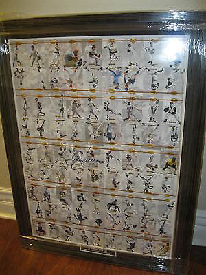 Ted Williams Autograph on 1992 Ted Williams Uncut Sports Card Sheet Framed-COA!