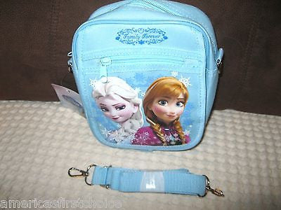 Large Disney Frozen Elsa Anna Olaf Blue Shoulder Purse Bag/Messenger Bag-New!