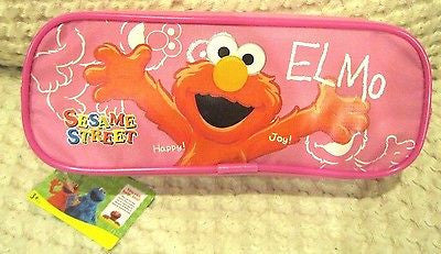 SESAME STREET ELMO PINK PENCIL CASE CARRYING CASE-BRAND NEW WITH TAGS!