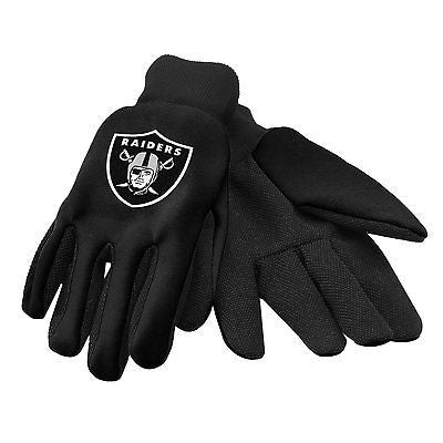 Oakland Raider Black Team Logo Licensed NFL Sport Utility Gloves-New with Tags!