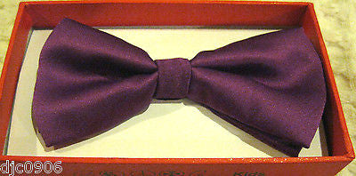 Solid Purple Kids Boys Girls Y-Back Adjustable Bow Tie&Black Kid suspenders-New!