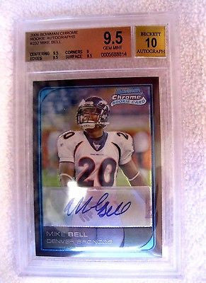 Eddie Royal RC 2008 Topps Chrome Refractor Rookie Card Beckett BCCG10-Broncos