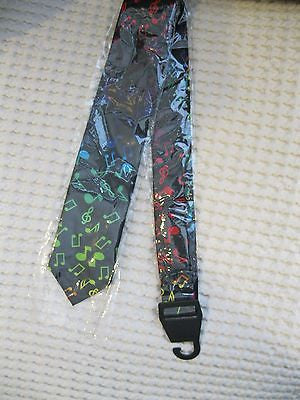 Musical Symbol Multi Color Musical Symbol Unisex Men'sTie Necktie 57" Lx 2" W
