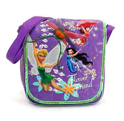 Tinkerbell and Fairies Friends Insulated Messenger Lunch Bag Lunchbox-New!