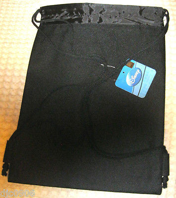 MICKEY MOUSE SILVER & BLACK SHAPES DRAWSTRING BAG BACKPACK+SILVER MICKEY PEN-NEW