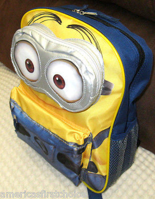 Despicable Me 2 Minions Toddler Backpack & Minions Lunch Box Universal-New Tags