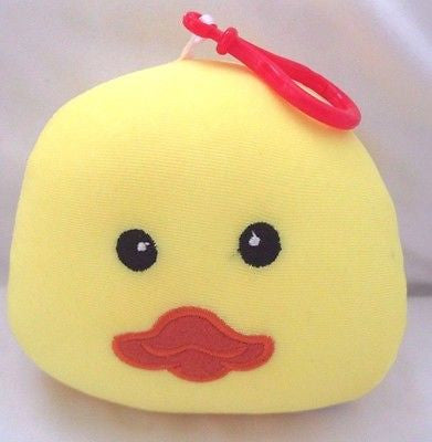 Snow Foam Micro Beads Duckling/Chickling Cushion/Pillow Backpack/Purse Clip-New!