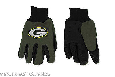 Green Bay Packers Green with Team Logo Licensed NFL Sport Utility Gloves-New!