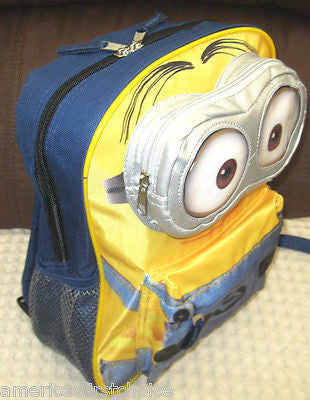 Despicable Me 2 Minions Toddler Backpack & Minions Lunch Box Universal-New Tags