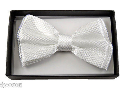 NAVY BLUE DIAMOND MESH PATTERN  ADJUSTABLE  BOW TIE-BLUE BOW TIE NEW IN BOX