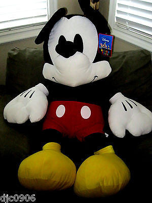 Walt Disney 34" Jumbo Mickey Mouse Plush Stuffed Animal Toy-New with Tags!