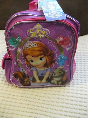 DISNEY SOFIA THE FIRST LITTLE PRINCESS 10"BACKPACK WITH MULTIPLE COMPARTMENTS