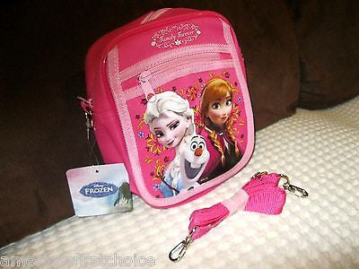 Disney Frozen Elsa Anna Light Blue+Hot Pink Shoulder Purse Bags/Messenger Bags