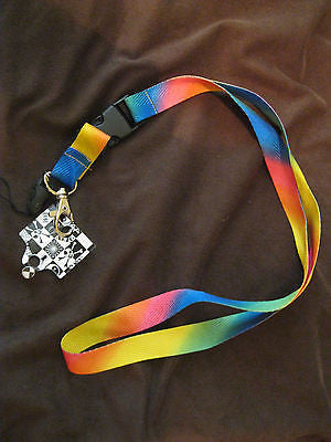 Lanyard/Landyard Vibrant Multi Colored 15" lanyard New With Tags!!!