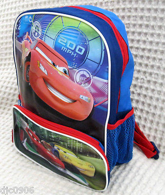 Disney Pixar The Cars McQueen and Friends Racing 12" Backpack Book Bag-New!