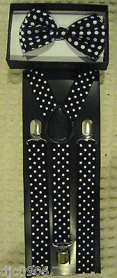 Bright Orange Neck Tie & Bright Orange Adjustable Y-Back Suspenders-New in Pkge!
