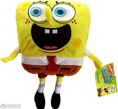 Nickelodeon Nick Jr. SpongeBob Sponge Bob Plush Doll with 3D Moving Eyes 8"-New
