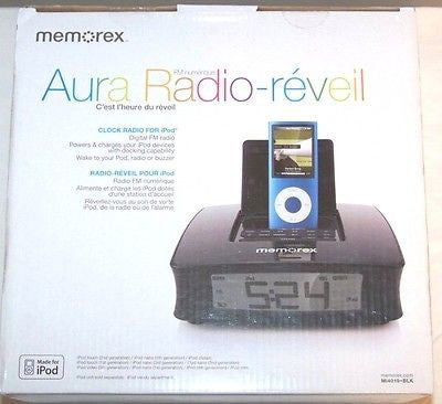 Memorex Mi4390BLK Clock Radio for iPod-Brand New in Box!