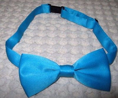 Kids Boys Girls Solid French Blue Adjustable Bow Tie-Children's Blue Bow tie-New