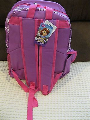 SOFIA THE FIRST LITTLE PRINCESS 16"BACKPACK WITH MULTIPLE COMPARTMENTS-NEW!!!!