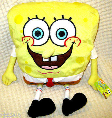 Nick Jr.Yellow Spongebob Squarepants 20" Large Plush Doll Soft Stuffed Toy-New!