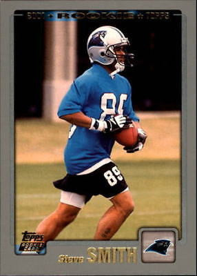 Steve Smith 2001 Topps Football Rookie Card#321-Carolina Panthers WR