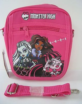 Monster High Ghoulishly Pink Messenger Bag Purse Goth Punk Psychobilly Bag-New!