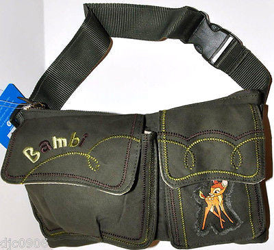 Walt Disney Bambi Fanny Pack Shoulder Bag Purse 15"x 12" x 4" Bag-NEW with Tags