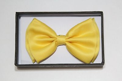 BRIGHT YELLOW TUXEDO ADJUSTABLE  BOW TIE BOWTIE-NEW IN GIFT BOX!YELLOW BOW TIE