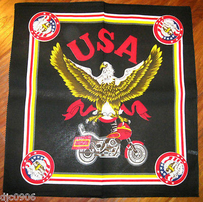 American Eagle US Flag Full Dress Motorcycle Bandanna Face Mask Head Wrap Scarf Wristband