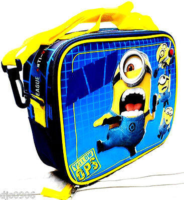 Despicable Me 2 Minions Stuart&Jerry Insulated Lunch Box Lunch Bag-New!