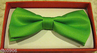 Green Kid's Boys Girls Y-Style Back Adjustable Bow Tie & Green Kid suspenders