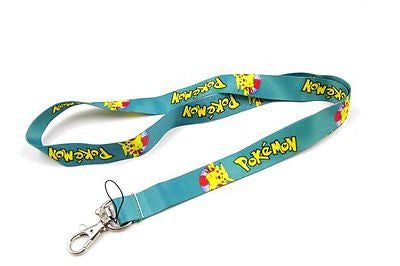 Pokemon Pikachu Yellow Lanyard ID Holder with Pokemon Pikachu Plush-Brand New!