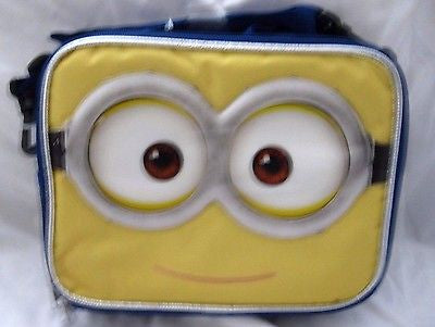 Lot of 3 Despicable Me 2 Minions Jerry Two Eyes Insulated Lunch Boxes Bag