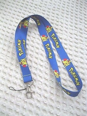 Pokemon multi color Pikachu Lanyard ID Holder-Pokemon Pikachu Lanyard-Brand New!